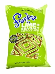 Frontera Sea Salt and Lime Tortilla Chips, 10-Ounce (12 Pack)