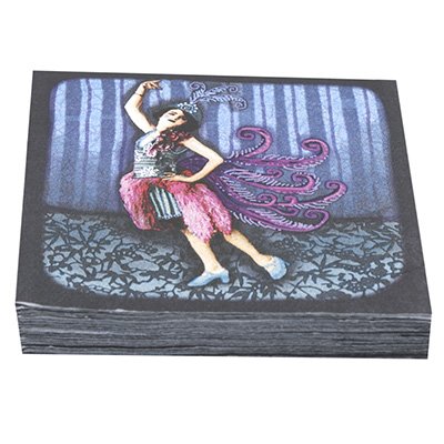 Cocktail Napkins - Blue Flapper Design