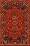 Home Dynamix Monaco Traditional Area Rug 5'x8' Red, 100% Wool