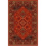 Home Dynamix Monaco Traditional Area Rug 6'x9' Red, Oval, 100% Wool by Home Dynamix