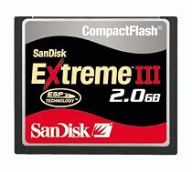 SanDisk SDCFX3-2048-901 2 GB Extreme III CompactFlash Card (Retail Package)