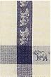100% Cotton Waffle Weave Blue Bear Dishtowel 18" X 28" Set / 6