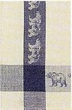 100% Cotton Waffle Weave Blue Bear Dishtowel 18" X 28" Set / 6