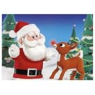 Rudolph and Santa Christmas Cards by  Galison/Mudpuppy