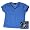 Womens Balle de Match Victory V-Neck Top-Blue (LG)