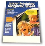Magnetic Printable Sheets, Gloss, Inkjet Ready, Make Your Own Personalized Magnet! (10/Pkg.)