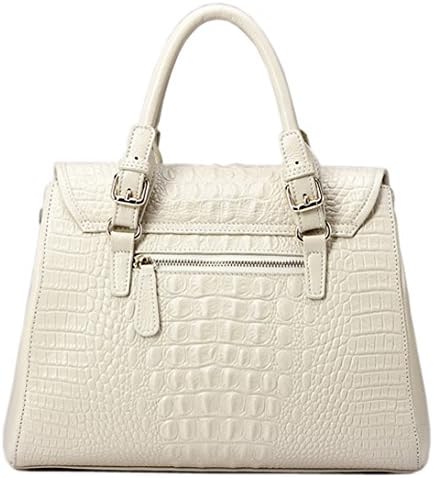 Yisihua Women's Tote Single Shoulder Bag Handbag Red Cow Leather