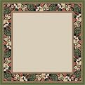 Tropical Forest Rug- Opal/ Peridot(7'7" Square)