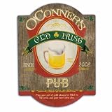 Personalized Irish Beer Bar Sign (Brown) (17