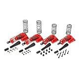 Integy XLS Piggyback Shock (4), Red: Slash 4X4