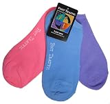 Women's Soft and Silky Multi-Color Footies (3 Pack) by Foot Traffic