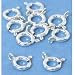 10 Sterling Silver Spring Ring Clasps Chain Necklace Findings