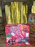 Home Decoretives Gift Sari Moti Indian Pink Tapestry Throw Wall Hanging 60 X 40 Inches Free Shipping