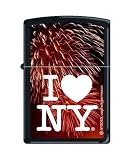 Zippo "I Love New York-Fireworks" Black Matte Lighter, 1664