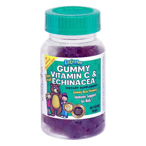 L'il Critters Gummy Immune C Plus Zinc & Echinacea, Dietary Supplement for Kids, 60-Count Bottles (Pack of 4) under The Health and personal care Store