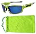 VertX Polarized Neon Sunglasses Sport Cycling Running Outdoor & Microfiber Pouch