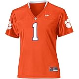 Nike Clemson Tigers #1 Women's Replica Football Jersey - Orange (Large)
