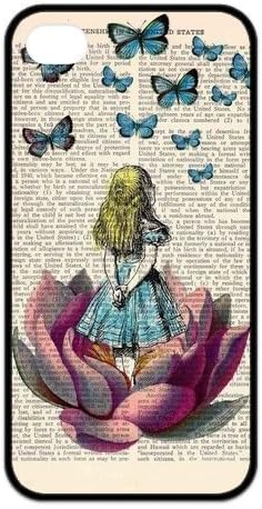 Stylish Alice in Wonderland Design Rubber TPU Shell Protector for Iphone 4 4S,Waterproof Rubber TPU Cover Phone Case For Iphone 4/4S