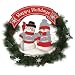 Ohio State Buckeyes 22 Snowman Christmas Wreath - NCAA College Athletics