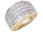 3.00 cttw Invisible Set Band LIFETIME WARRANTY