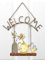 SohoSpree Garden Treasure Welcome Signs - Teapot