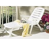 Folding Chaise Lounge with Wheels