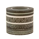 スクラップホリック マスキングテープ3巻セットフレーム【ブラウン】 SCH-MKT1-BR