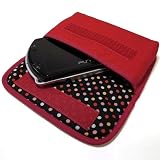 suono ハンドメイド PSP go ファブリックケース（レッド・カラフルドット）の画像