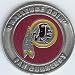 NFL Washington Redskins Poker Guard with black velvet pouch