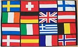 24 European Country Flags (3 foot by 5 foot). 24 Titles!