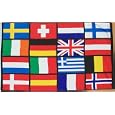 European Nations (All 16 EU Countries on 1) Flag - 3 foot by 5 foot Polyester (NEW)