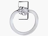 CRL 5 Acrylic Mirrored Towel Ring