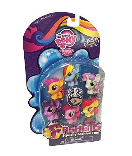 My Little Pony Friendship Is Magic Fash'ems Series 3 Value Pack Toy Figure Set of 6