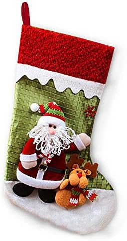 Angeloccur 18" Christmas Series Candy Bags, Gift Bags, Savings Bags Soft Cute Santa's Toys stockings for Xmas Novelty Decorative