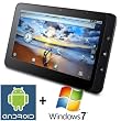 KCSpad P10T [108316] Tablet-PC - 25,65cm (10.1" LED), 1.66GHz, 1GB DDR3, 16GB SSD, WiFi, Bluetooth, 2x USB2.0, MicroSD, Webcam, Dualboot: Android + Windows 7 Home Premium (32-Bit)