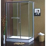 New Simple Square Glass Shower Enclosure W/base