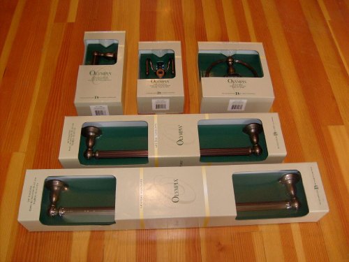 Venetian Bronze Olympia Decor Bathware Bathroom Accessories 5 Piece Set