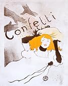 Confetti, by Henri de Toulouse-Lautrec (Print On Demand)