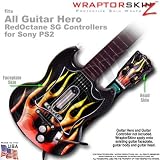 Metal Flames Skin by WraptorSkinz TM fits All Sony PS2 Guitar Hero SG Guitar Controllers (GUITAR NOT INCLUDED)