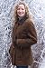 Women's Hooded Shearling Coat