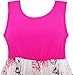 Sunny Fashion Girls Dress Hi-lo Maxi Cotton and Chiffon Pink