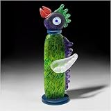 Eigenschaften Glasstudio Borowski  / Paradievogel grün groß - Objekt - Studio Line - Borowski Skulptur