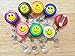 Smiley Faces Id Badges Card Holder Office Retractable Reel Key Clip Holders
