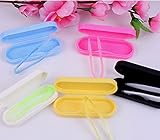Ewin24 5pcs Plastic Contact Lens Clip + Box Tweezers Pinchers
