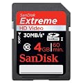 SanDisk Extreme HD Video SDHC 4GB Card