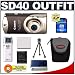 Canon PowerShot SD40 7.1MP Digital Elph Camera with 2.4x Optical Zoom (Twilight Sepia) + SecureDigital 4GB SDHC Memory Card + USB Card Reader + Spare NB-4L Battery + Padded Carrying Case 