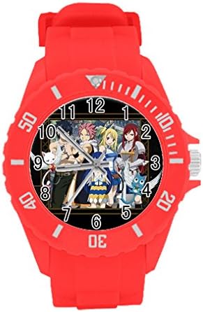 Nahr custom kid's Sport Rubber Strap Watch Anime Fairy Tail design personalized gifts