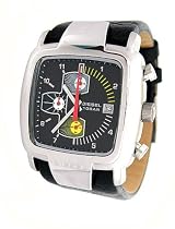 Diesel Men's Black Chronograph Leather Watch #DZ4028