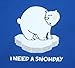 Polar Bear I Need a Snowday Blue Clothing Set; Choose Adult or Kids