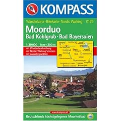 Bad Kohlgrub, Bad Bayersoien (Moorduo): 1:30.000/1:10.000. GPS-genau. Wandern/Rad